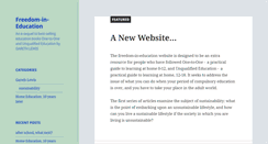 Desktop Screenshot of freedom-in-education.co.uk