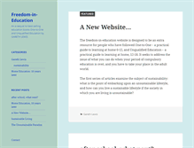 Tablet Screenshot of freedom-in-education.co.uk